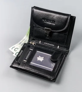 Cavaldi Portfel damski ze skóry naturalnej zamykany klapką, RFID - Portfele - miniaturka - grafika 6