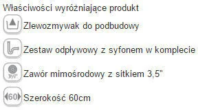 Franke Sirius SID 110-50 onyx Tectonite 125.0331.034 - Zlewozmywaki - miniaturka - grafika 4