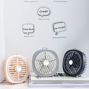 USAMS USAMS Wiatrak z lampką różowy/pink ZB65FS1 (US-ZB065) - Gadżety USB - miniaturka - grafika 3