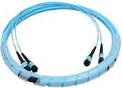 Kable światłowodowe - BKT-ELEKTRONIK Patchcord BKT 12F MPO żeński MPO żeński OM3 Typ B Standard Loss 20m LSOH kabel okrągły 3 mm do połączenia bezpośredniego wkładek QSFP+ 40Gbit 115X3OOB.20 - miniaturka - grafika 1