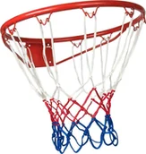 Koszykówka - Enero Enero Obręcz do kosza 43cm z siatką Enero czerwona 1030807 - miniaturka - grafika 1