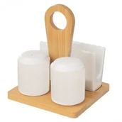 Pojemniki na przyprawy - Orion Zestaw do przypraw WHITELINE - miniaturka - grafika 1