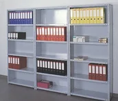 Szafy i regały magazynowe - 433 DOSTAWA GRATIS! 43364859 Regał metalowy do archiwum 7 półek wymiary 2500x900x300 mm nośność półki 100 kg) 64859-uniw - miniaturka - grafika 1