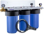 Uzdatniacze wody - Global Water Zestaw filtrów na cały dom 3xBB10 stal nierdzewna - miniaturka - grafika 1