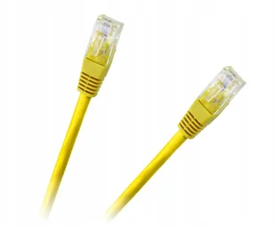 Kabel Przewód Utp Lan Patchcord 1.0m Cca żółty - Patchcordy - miniaturka - grafika 3
