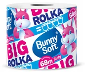 Papier toaletowy - Bunny Soft Papier Toaletowy Duża Rolka 68 m - miniaturka - grafika 1