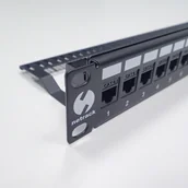 Szafy rack - NetRack patchpanel 19&quot 24-porty pusty czarny (104-20) - miniaturka - grafika 1