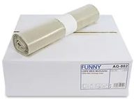 Worki na śmieci - Funny Regeneracyjne włókna LDPE worki na śmieci, przezroczysty, zwinięty, 120 L, typ 60, 1er Pack (1 X 250 sztuk) AG-882 - miniaturka - grafika 1