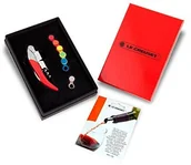 Pozostałe akcesoria barmańskie - LE CREUSET Screw Pull walizka na wino gs142 moderacyjna wt130 +-1450820 + wa125 20 x 13,5 x 5,3 cm - miniaturka - grafika 1