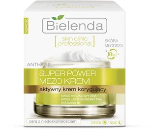 Bielenda Skin Clinic Professional MEZO Terapia Korygująca Aktywny Krem Korygujący Anti-Age Na Dzień i Na Noc 50ml - Kremy do twarzy - miniaturka - grafika 6