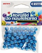 Półfabrykaty do biżuterii - Brewis Koraliki ozdobne niebieskie K8 8mm VB8868 - miniaturka - grafika 1