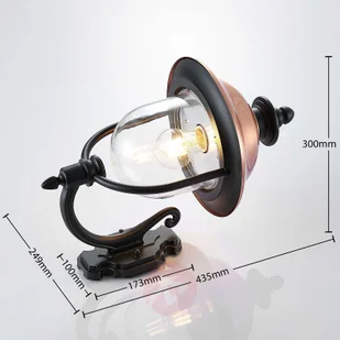 LINDBY Lindby Clint lampa zewnętrzna, latarnia stojąca - Lampy ogrodowe - miniaturka - grafika 4