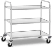Wózki na żywność - Royal Catering Wózek kelnerski - 3 półki - 240 kg 10011475 RCSW 3B - miniaturka - grafika 1