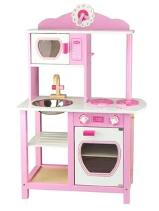 VIGA Drewniana Kuchnia małej królewny Princess Pink 50111 - Zabawki AGD VIGA Drewniana Kuchnia małej królewny Princess Pink 50111 - Zabawki AGD - miniaturka - grafika 1