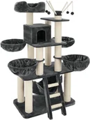 Drapaki dla kotów - tectake Drapak dla kota Gismo - szaro/biała 403327 - miniaturka - grafika 1