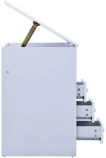 vidaXL Biurko dla dzieci z odchylanym blatem, białe vidaXL - Biurka dla dzieci - miniaturka - grafika 5