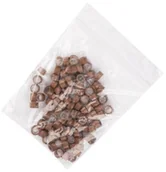 Pozostałe akcesoria fryzjerskie - Allepaznokcie Mikroringi z silikonem do przedłużania włosów 5 mm kolor Nr 5 woreczek 100 szt - miniaturka - grafika 1