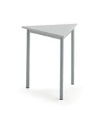 Meble do szkół i przedszkoli - AJ Produkty Biurko BORS TRIANGEL, 700x700x720 mm, szary laminat, szary aluminium - miniaturka - grafika 1