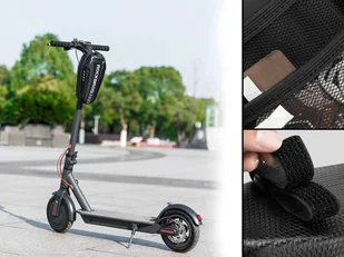 RockBros Etui wodoodporne sakwa na hulajnogę uchwyt na ramę RockBros B62 Czarne 10358X1 - Akcesoria do skatingu - miniaturka - grafika 7