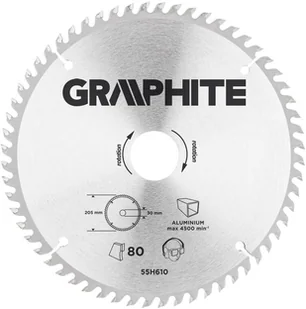 Graphite Tarcza do cięcia 55H610 210 x 30 mm do pilarki widiowa - Tarcze do pił - miniaturka - grafika 2
