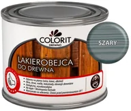 Farby i impregnaty do drewna - Colorit Lakierobejca do drewna  Drewno szary 375 ml - miniaturka - grafika 1