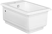 Bidety - Gessi Bidet wiszący 39,1x56 cm z korkiem biały white Europe Ceramic 46755.518 - miniaturka - grafika 1