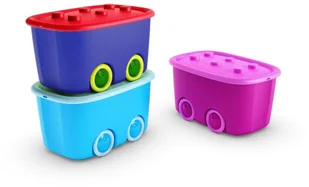 Kis Pojemnik na zabawki KIS Funny Box, różnokolorowy, 46 l - Pojemniki na zabawki - miniaturka - grafika 5