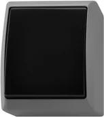 Gniazdka elektryczne - Ospel Łącznik dzwonkowy Fala szary LNH-5H/71/21 - miniaturka - grafika 1