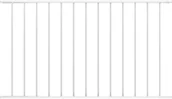 Ogrodzenia - vidaxl Panel ogrodzeniowy, kryta proszkowo stal, 1,7x1,25 m, biały - miniaturka - grafika 1