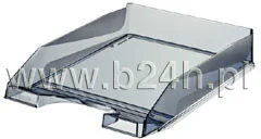 Esselte PÓŁKA NA DOKUMENTY EUROPOST PRZEZROCZYSTA GRAFITOWA - Pojemniki biurowe - miniaturka - grafika 5