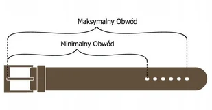 Cavaldi 4U Damski pasek skórzany wąski czarny - Paski - miniaturka - grafika 4
