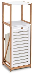 Półka bambusowa do łazienki regał z koszem na bieliznę regał typu drabinka 18867 - Kosze na bieliznę - miniaturka - grafika 2