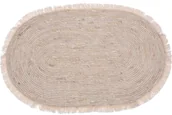 Dywany - Dywan do salonu owalny z liści kukurydzy 80 x 50 cm KR2002290 - miniaturka - grafika 1