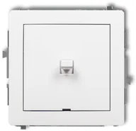 Wyłączniki światła i elektryczne - Karlik Łącznik pojedynczy DECO biały DWPUS-1 - miniaturka - grafika 1