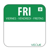 Opakowania gastronomiczne - Vogue Naklejki rozpuszczalne piątek | rolka 1000 szt. U781 - miniaturka - grafika 1