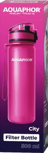 Aquaphor City 0,5l Różowa - Butelki filtrujące - miniaturka - grafika 5