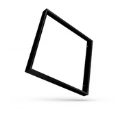 Lampy pozostałe - Spectrum Zestaw montażowy NATYNKOWY do paneli 60x60 RAMKA czarna do Algine Line - miniaturka - grafika 1