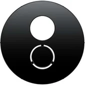 Klawisze i ramki - Berker R1/R3 czarny płytka do gniazda głośnikowego B_11962045 - miniaturka - grafika 1