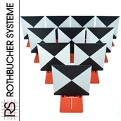 Sprzęt geodezyjny - Rothbucher Systeme Tarczka celownicza do skanerów laserowych RLS 496 10 elementów) RLS496 - miniaturka - grafika 1