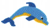 Prace ręczne dla dzieci - Podkładka delfin do koralików Hama MIDI - miniaturka - grafika 1