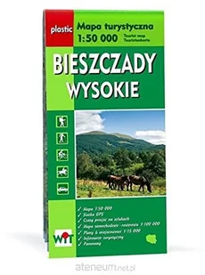 zbiorowa Praca Mapa turystyczna Bieszczady Wysokie 1:50 000 WiT - Atlasy i mapy - miniaturka - grafika 2
