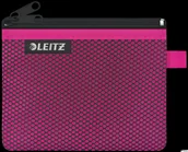 Koszulki na dokumenty - Leitz Koszulka z suwakiem z dwoma przegródkami WOW, rozmiar S, różowa 40110023 - miniaturka - grafika 1