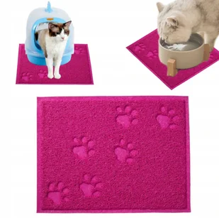 PETSTORY MATA POD KUWETĘ Wycieraczka Podkładka dla Kota Psa PETSTORY FP-SLK-ROZOWA - Pozostałe akcesoria dla kotów - miniaturka - grafika 4