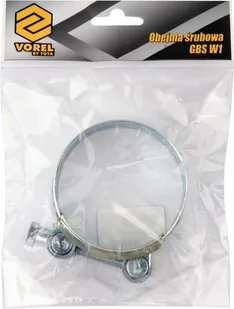 VOREL Obejma opaska śrubowa zaciskowa ocynkowana GBS W1 68-73mm - Akcesoria do urządzeń ogrodniczych - miniaturka - grafika 2