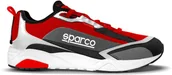 Buty sportowe męskie - Sparco Buty sportowe S-LANE czarno-czerwone 00129238NRRS - miniaturka - grafika 1