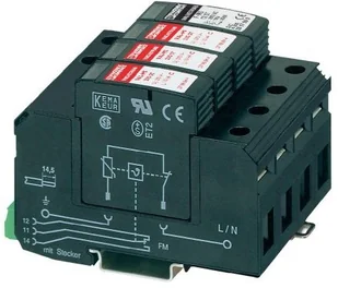 Phoenix Contact Ogranicznik przepięć Phoenix Contact 2838199 typ 2 5-przwodowy <= 1 uA 230/400 V AC VAL-MS 230/3+1 FM - Bezpieczniki elektryczne - miniaturka - grafika 2