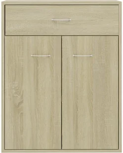 vidaXL Szafka, kolor dąb sonoma, 60 x 30 x 75 cm, płyta wiórowa - Komody - miniaturka - grafika 13