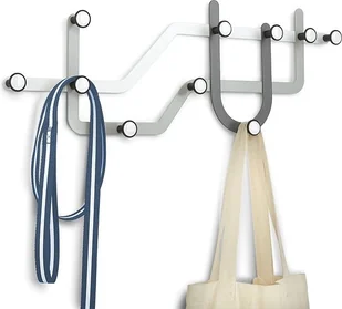 Umbra Nowoczesny wieszak ścienny Subway szary - 318187-023 - Wieszaki i stojaki - miniaturka - grafika 2