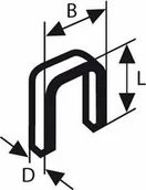 Akcesoria do elektronarzędzi - Bosch ZSZYWKI TYP 55,19/6 1000PC - miniaturka - grafika 1