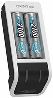 Ładowarki i akumulatory - Ansmann Ładowarka do akumulatorów wraz z 2 x akumulatory AA 2100 mAh - automatyczna ładowarka do akumulatorów z technologią Perfect-7 i trybem repair - Comfort Mini 1001-0091-01 - miniaturka - grafika 1